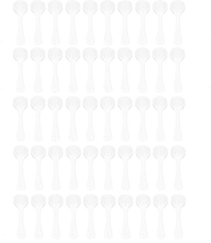 Lot de 50 cuillères doseuses en plastique de 5 ml - Pour poudre médicinale, engrais - Accessoires de jardin