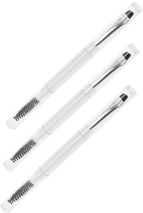 TOVINANNA Pinceles De Maquillaje De Doble Punta Ideal Para Cejas Pestañas y Corrector 3pcs Suaves