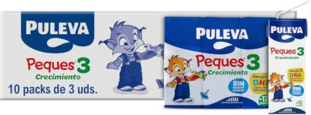 Puleva Peques 3 Leche de Crecimiento +12 Meses Caja 10 Packs 3 x 200 ml