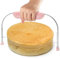 Mumjooyi Cortador de Tartas Cortador de Pasteles de Acero Inoxidable Nivelador Hoja de Sierra Altura Ajustable Cake Divider Ideal para Capas Uniformes