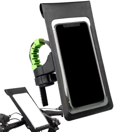 Nybhyjka Support de téléphone pour vélo étanche – Rotation à 360 degrés | Étanche à écran Tactile pour Guidon de vélo, Pochette à libération Rapide pour Smartphone pour Les Aventures en Plein air