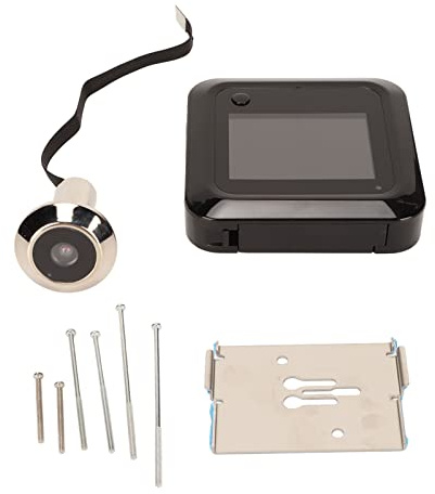 Spia Digitale per Porta con Obiettivo Grandangolare 145 Gradi Monitor LCD 2 4 Pollici Telecamera HD 0 3MP Alimentazione a Batterie AAA o Alimentatore Installazione Facile per Sicur