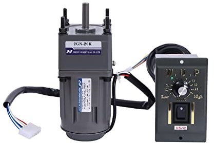 Motoriduttore AC 6 W 220 V velocità continua motore elettrico 1400 giri/min monofase alta coppia regolabile con regolatore di velocità 20 K Gear Motor
