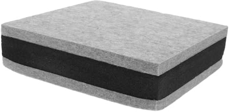 CLISPEED 20x20x5.2cm Acoustic Speaker Pads Soundproof Foam Diffuser Stand Grey for Subwoofer Isolation and Sound Dampening