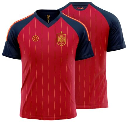RFEF - Réplica Oficial Camiseta de la Selección Española de Fútbol Hombre - Primera Equipación España 2026-100% Poliester Transpirable - Adulto Unisex - Talla M