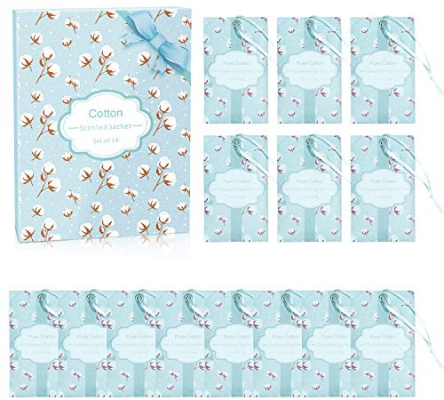 SCENTORINI Sacchetti Profumati, Profumatore Armadio Profumi di Cotone Pulito, Bustina Profumata per Cassetti Armadi e Guardaroba (10g x 14 bustine)