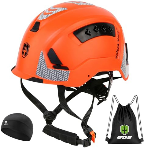 GREEN DEVIL VOLTEK Vent Air - Casco industrial para adultos, con certificado EN12492, certificado EN397, absorción de impactos y resistencia a la penetración con protección adicional en todos los