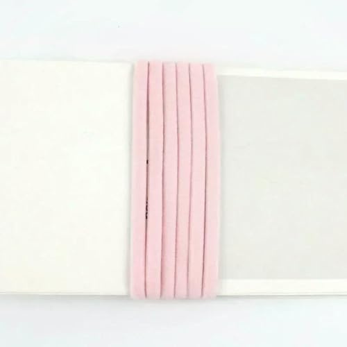 Banda elástica de 5/10 m (3/5 mm) para el pelo, zapatos, cuerdas redondas, bandas de goma suaves, sujetadores, gorras, cuerda elástica de nailon, accesorios de costura, rosa, 5 mm, 10 metros