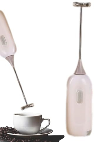 Mini skumvisp - sladdlös handhållen skummare, batteridriven dryckesmixer, elektrisk omrörare för mjölk, omeletter, pannkakssmet, salladsdressing | Bärbart multifunktionssverktyg för drycker