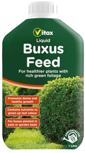 Vitax Buxus Feed Liquid 1 Litre | Specialist Plant Food for Potted & Garden Box Plants | Promotes Dense, Healthy Green Foliage