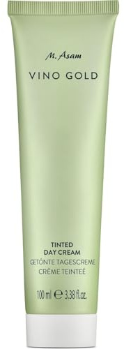 M. Asam VINO GOLD Getönte Tagescreme (100 ml) – Skin Tint mit natürlicher Tönung, Feuchtigkeitscreme Gesicht für ebenmäßigen Teint, pflegende Tagescreme als leichte Creme Gesicht