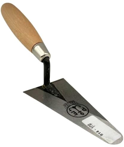 Cazzuola Punta Tonda Pavan 12 cm Acciaio Inox con Manico in Legno Cazzuolino Professionale Muratura