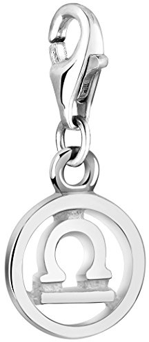Nenalina plata charm colgante signo zodiacal libra para collares y pulseras para mujer 713299-000