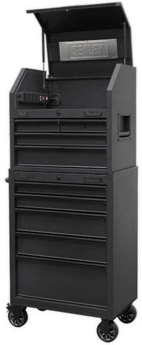 Sealey Superline Black Edition 9 Drawer Roller Cabinet and Tool Chest Black