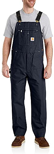 CARHARTT Salopette da uomo, vestibilità rilassata, anatra, Marina Militare, 38W x 28L