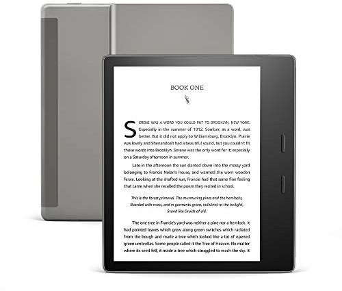 International Version – AT&T – Kindle Oasis – With 7” display and page turn buttons - 32 GB, Graphite - Free 4G LTE + Wi-Fi