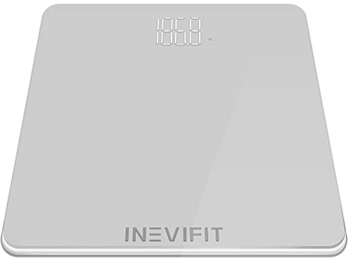 INEVIFIT Bathroom Scale, Highly Accurate Digital Bathroom Body Scale, Precisely Measures Weight up to 400 lbs