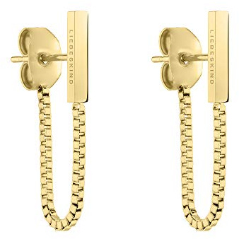 LIEBESKIND BERLIN Damen Ohrringe – Lange Hängeohrringe mit verschiedenen Anhängern – Edelstahl in Silber, Gold, Roségold & Schwarz – Stilvoll & Vielseitig