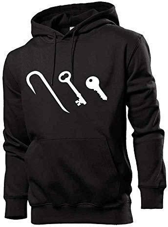 Generisch Key Evolution Men's Hoodie Sweatshirt - Black - X-Large