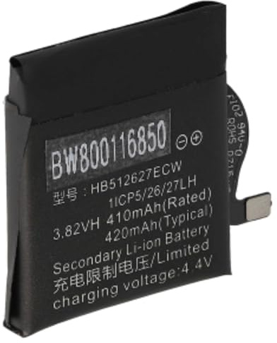 vhbw Batería Recargable Compatible con Huawei Watch 2 4G, Pro 4G smartwatch, Reloj de Actividad (410 mAh, 3,8 V, polímero de Litio)