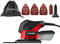 Casals - Multilijadora Compacta Mouse 75W | 11000 rpm | Aspirador Incorporado | Agarre Optimo Goma Soft-Touch| 40 Hojas Recambio (180g/120g/80g) | Incluye Bolsa Transporte
