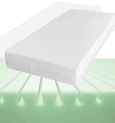 Doctorsleep Medidoc Orthopädische 7-Zonen Komfortschaummatratze, Härtegrad 1-2 (RG 30 Medium), Öko-Tex Zertifiziert, Größe 110 x 200 cm, Höhe 17 cm, Bezug: Aloe Vera EC, Made in Germany