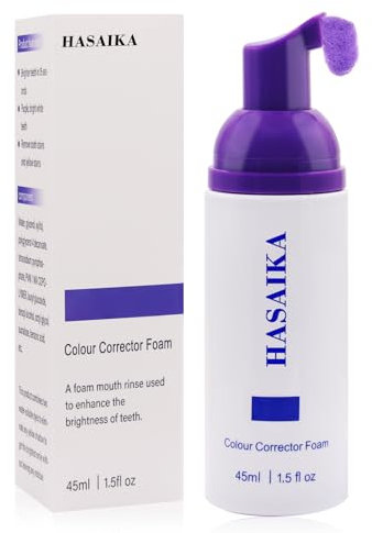 HASAIKA® Pasta Dientes Blanqueadora, más brillante Dientes Pasta de dientes Fresh Breath para eliminar las manchas amarillas, 45ml