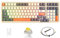 ATTACK SHARK K98 100 Keys Gasket Hot Swappable Twilight Mechanical Gaming Keyboard,BT5.0/2.4G/Coiled USB C,3000mah Battery,RGB Illumination Programmable, Custom Banana Switch,100% Anti-ghosting Keys