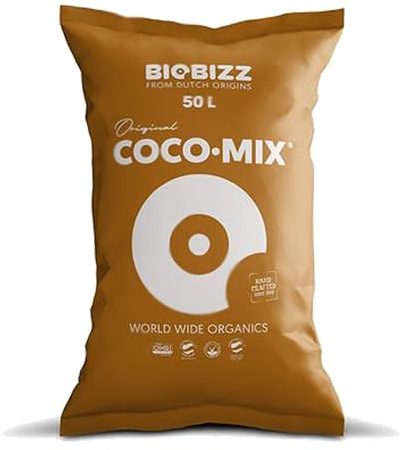 GROWMANIA Sustrato Coco Mix 50L de BioBizz | Fertilizante Bio Bizz Abono Sustrato para Plantas y Cultivos