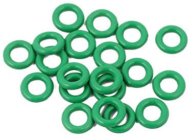 XYZOOM 20 Stück 1,5 mm dicker hitzebeständiger Mini grüner O-Ring Gummidichtungsring 6,5 mm Außendurchmesser(e83e0 fbd30 8fb07 f56ba a1aaf 8e3a3