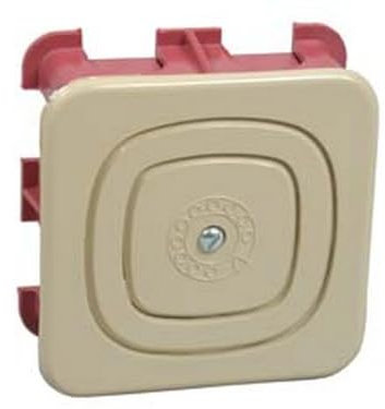 10PZ SCATOLA INCASSO PER PRESA TELEFONICA - mm.70x70