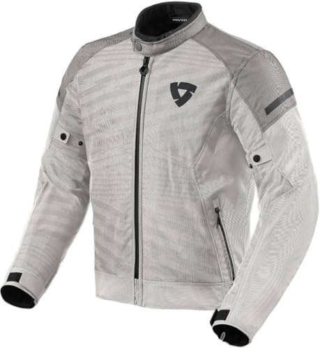 REV'IT! Revit Torque 2 H2O Giacca tessile moto, argento/grigio, L