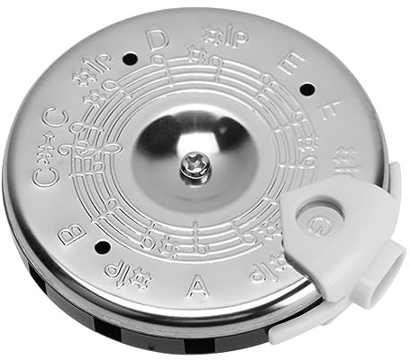 BESTonZON 13-loch Chromatisches Stimmgerät C-c Tonhöhe für Gitarre Violine Bass Leichtes Langlebiges Metall Tuning Werkzeug für Musiker und Musiklehrer