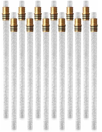 WOHPNLE 10PCS Fiberglass Torch Wick, Portable Torche Wick for Wine Bottle Wine Bottle Wicks with Brass Torch Wick Holders Lightweight Fiberglass Replacement Wicks Torch