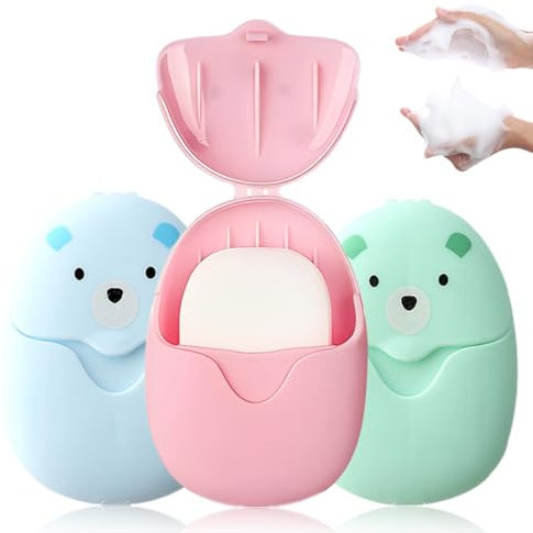 AUEFUDQ Fogli di sapone portatili carta da viaggio da campeggio usa e getta Pulito e igienico quando si esce