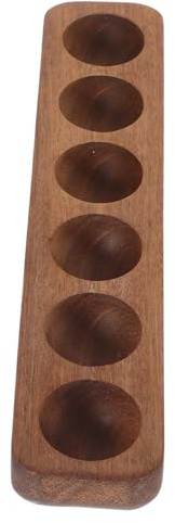 UKCOCO Holz Eierhalter Für Kühlschrank Kompakter Eierteller Aus Holz Verschleißfester Eierhalter Für Küche Aufbewahrung Frischer Eier Für Theke Dekorative Eierablage Für Hause