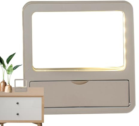 Lavagna bianca | Lavagna da scrivania riscrivibile per bambini e adulti – Decorazione da scrivania con blocco note multifunzione e lampada da comodino per casa, camera da letto