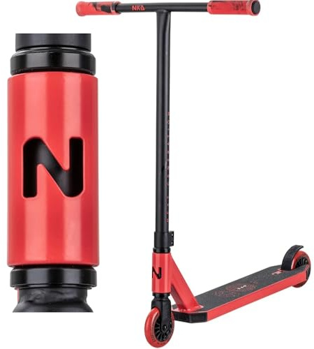 NKD Stunt Scooter – New Generation | Hochleistungs ABEC-9 Lager | 360° drehbarer Lenker für Freestyle | Robuste 6061 Aluminiumlegierung