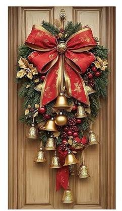 TURWXGSO Christmas Ornaments 35 X 71 Inch Christmas Door Cover Day Door And Wall Decoration Festival Party Decoration Xmas Crafts for ChristmasHoliday WeddingHome Decorations
