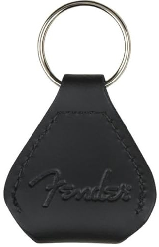 Fender Leather Pick Holder Keychain, Black