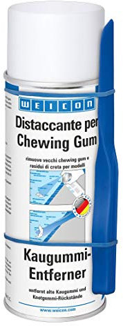 WEICON Distaccante per Chewing Gum 400 ml, ghiaccio spray per rimuovere chewing gum o simili da indumenti pavimenti plastica tappeti auto ecc.
