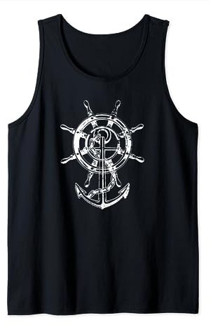 Anker & Ruder Cooles Mode Nautisch Damen Herren Seemann Tank Top