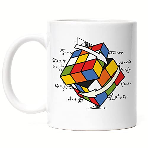 Hey!Print Zauberwürfel Tasse Rubik Cube Magic Würfel Retro Rubi Vintage Nerd