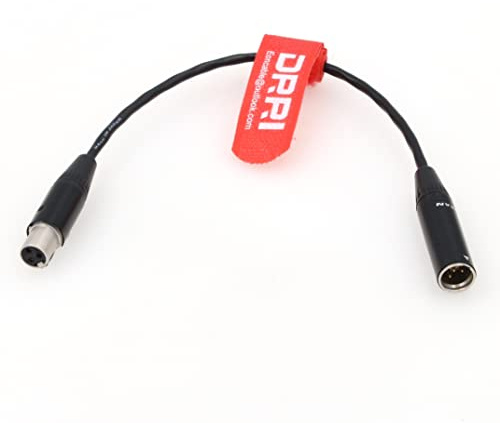 DRRI Mini XLR TA4M auf 3-Pin TA3F Mikrofonadapterkabel für AKG Bodypack Shure Mikrofon