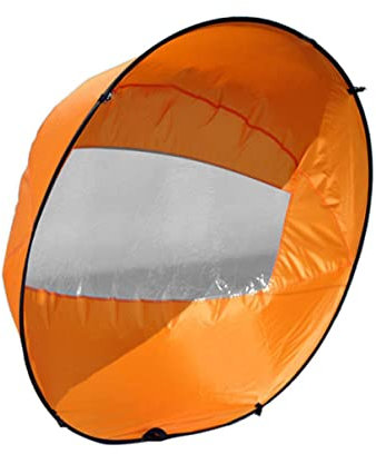 Kajak -Windsegel faltbar Downwind Paddle Canoe Boote -Zubehör mit klarem Fenster 108 cm