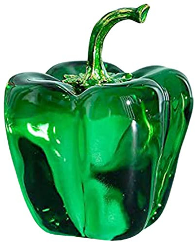 BESPORTBLE Kristall Paprika Figuren Skulptur Glas Chili Figur Statue Glasfigur Glaskunst Tischdeko Briefbeschwerer Büro Autoinnenraum Dekoration Hochzeit Weihnachten Sammlerfiguren