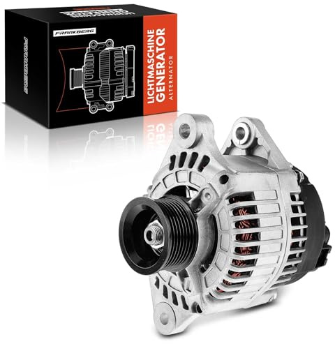 Frankberg Lichtmaschine Generator 100A 46765836 | Kompatibel mit Idea 350, Kappa Coupe 838, 145 930, Doblo Kasten/MPV 223, Marea 185, 156 Sportwagon 932, Lybra 839