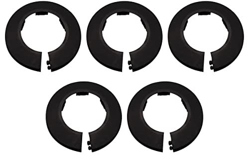 Cozylkx 5 Stück Heizungsrohr Rosette, Dekorativ Rohrabdeckung aus Kunststoff, Abdeckrosetten, Rohrschellen Rohrmanschette für 40 mm Durchmesser Rohr