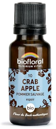 Biofloral Fleur de Bach Crab Apple 470 Granules | Aide à cultiver une vision positive et bienveillante de soi. Format sans alcool, bio.