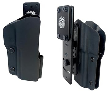 HolsterOnline Holster - Passend für S&W Revolver/Walther Glock, P99, PPQ, PDP / Q5 Steel Frame/CZ Shadow/SIG SAUER Kydex Holster Low Rider Aluminium Steg (Revolver 6´´ Low Rider)